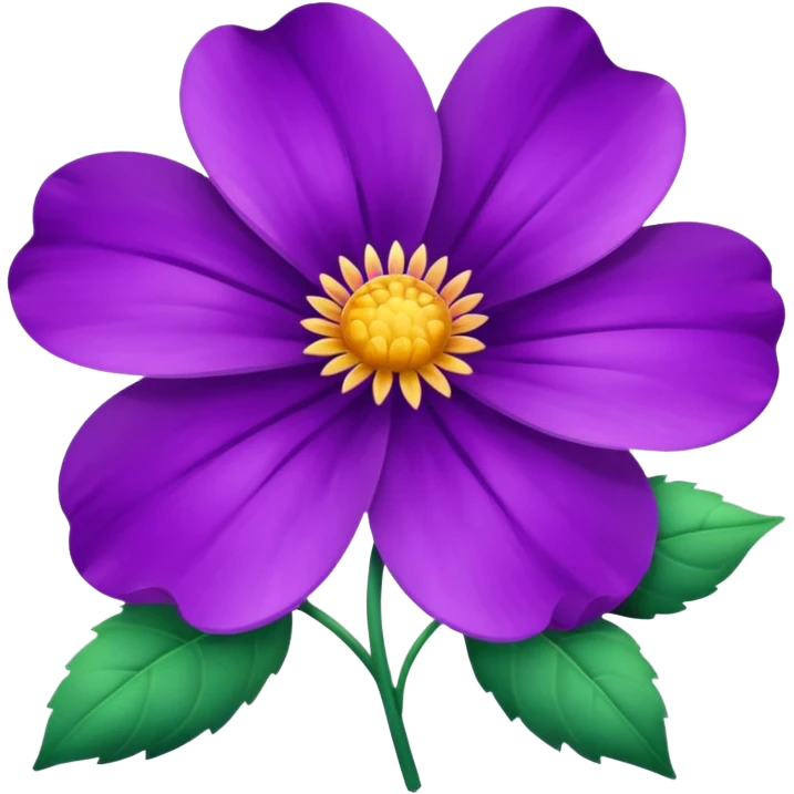 Flor morada  emoji