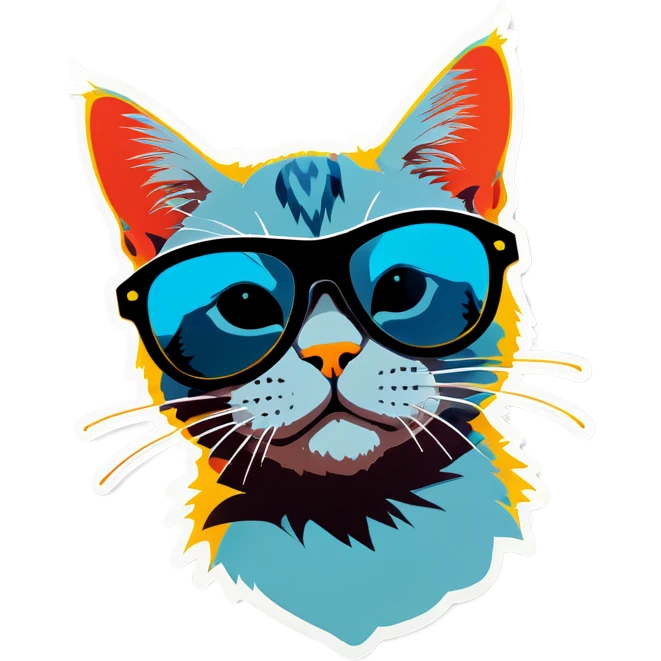 Cat with sunglasses emoji