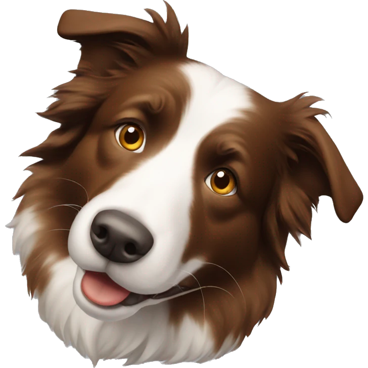 Brown Border Collie emoji