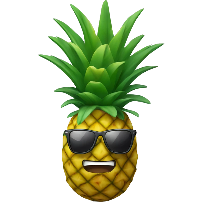 pineapple with sunglasses  emoji
