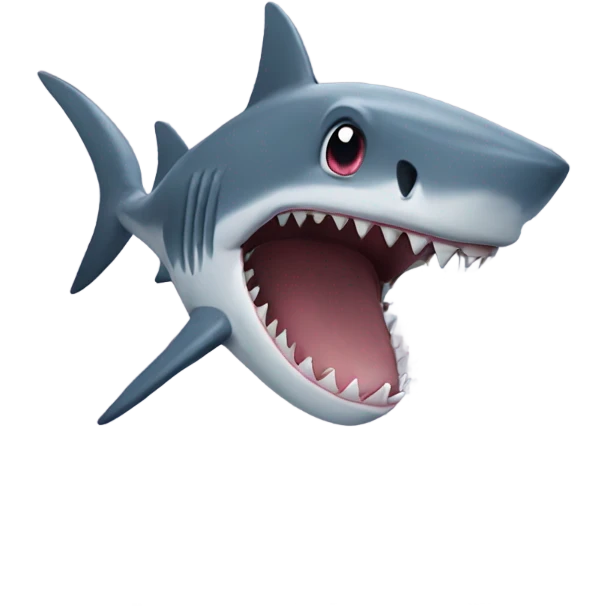 Shark heart eyes emoji