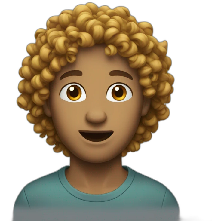 curly hir emoji