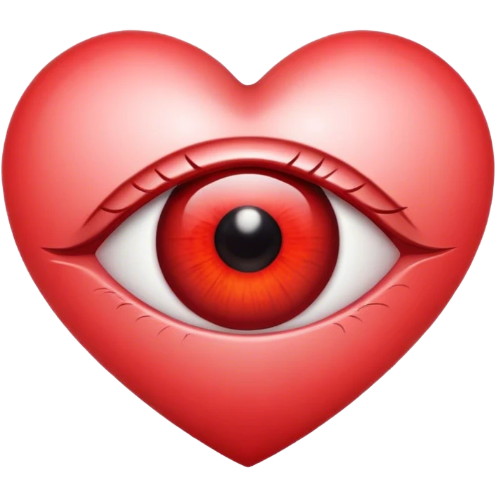 Eye in heart emoji