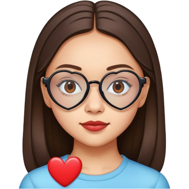 Olivia Rodrigo with heart glasses  emoji