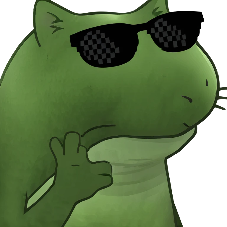 Cat with sunglasses emoji