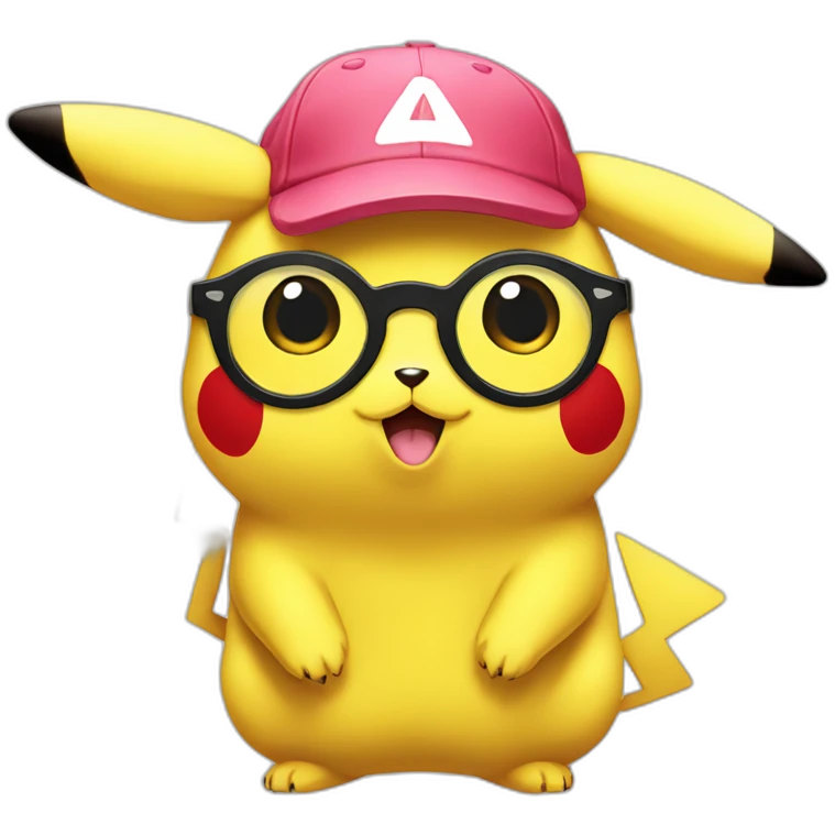 Pikachu manger la glasse emoji