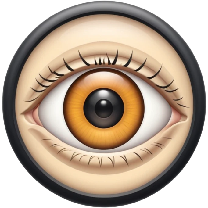 an eye with a muted speaker icon, symbolizing silence emoji