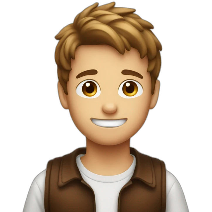 Boy drinking root beer emoji