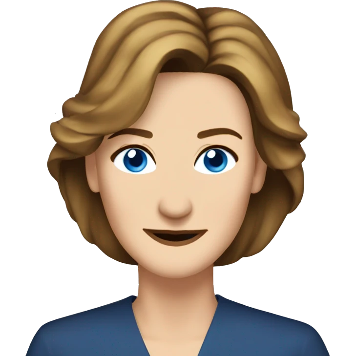 Brenda Strong with blue eyes  emoji