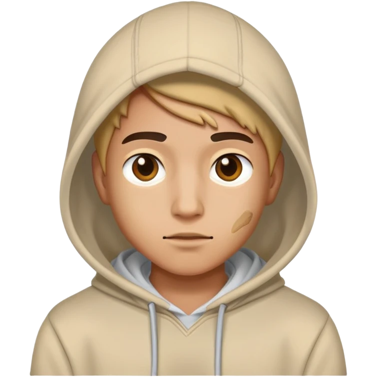 A human wearing a hoodie  emoji