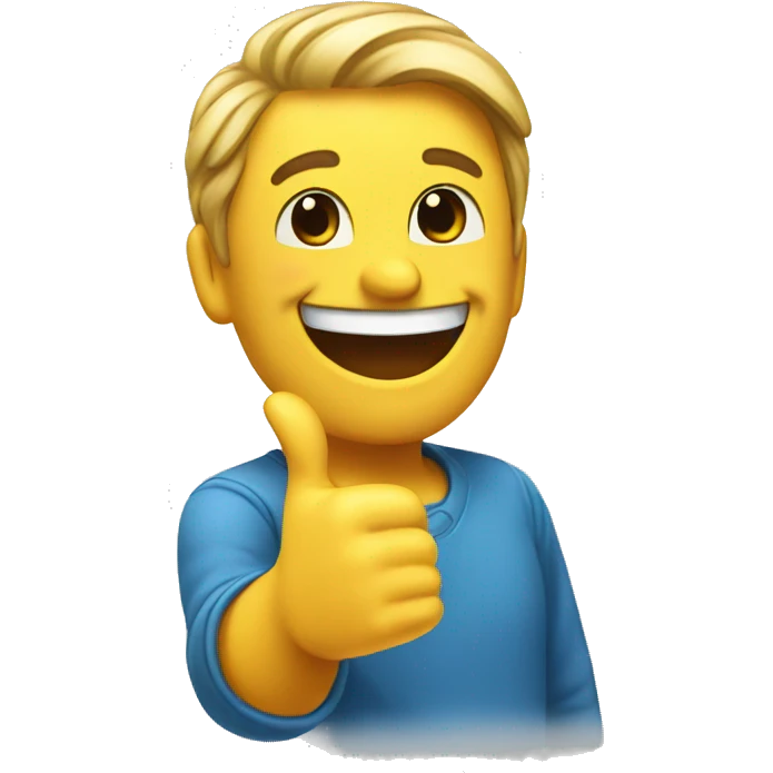 happy emoji thumbs up emoji