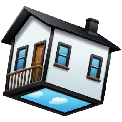Casa al revés  emoji