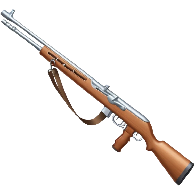 White practice colorguard rifle  emoji