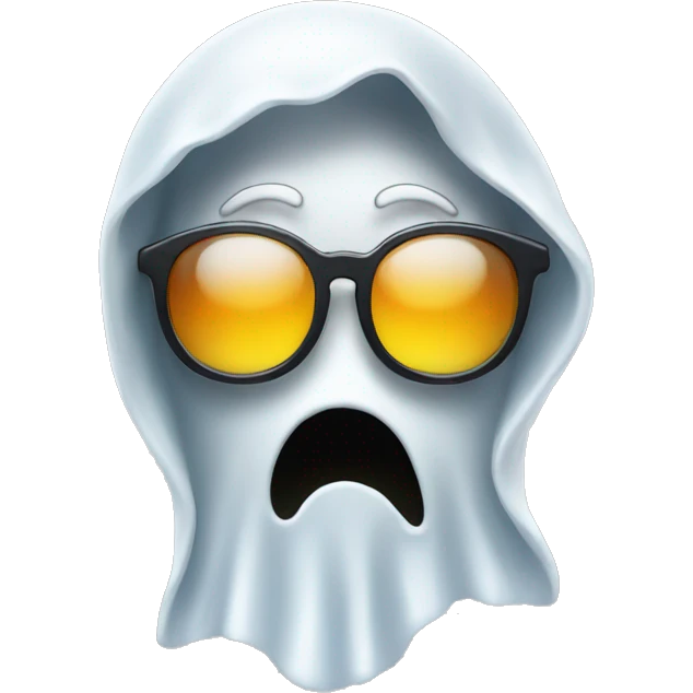 Ghost with sunglasses emoji