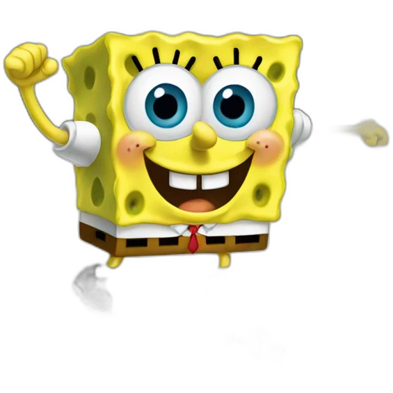 SpongeBob riding a skateboard in Toronto  emoji