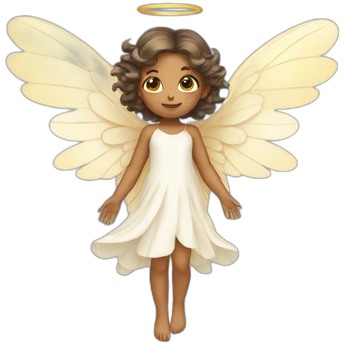 cute Angel fairy with wings emoji
