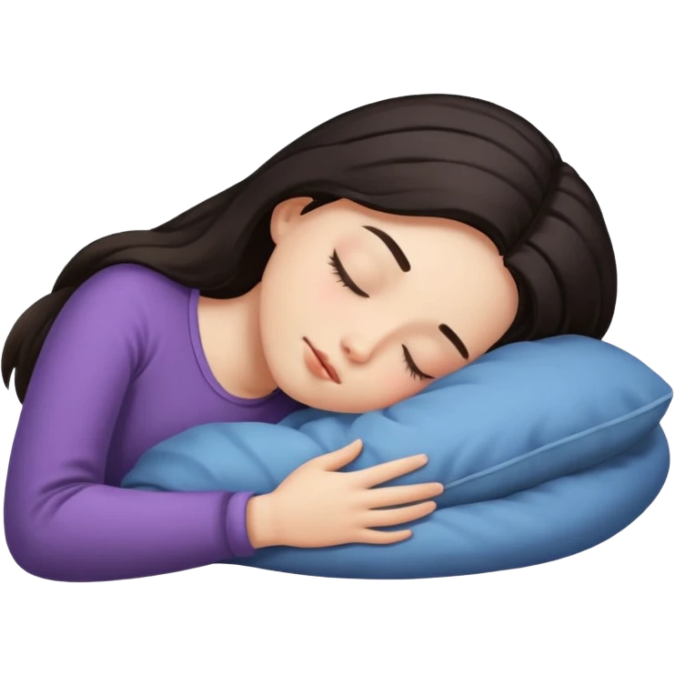 Chica durmiendo  emoji