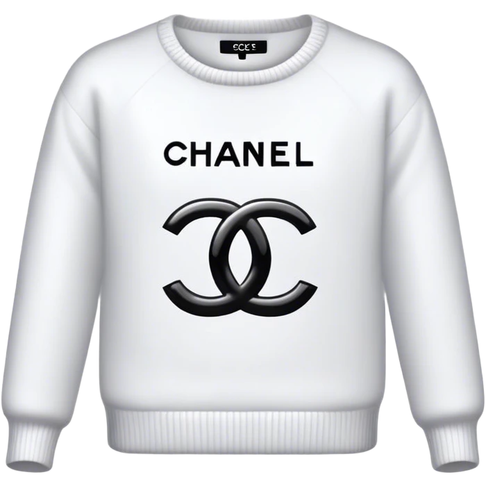 sweater White chanel emoji