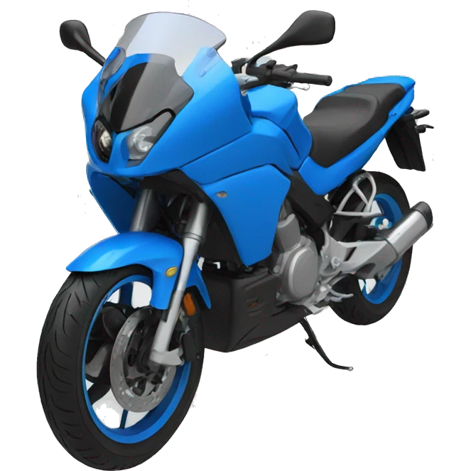 Moto delivery blue emoji