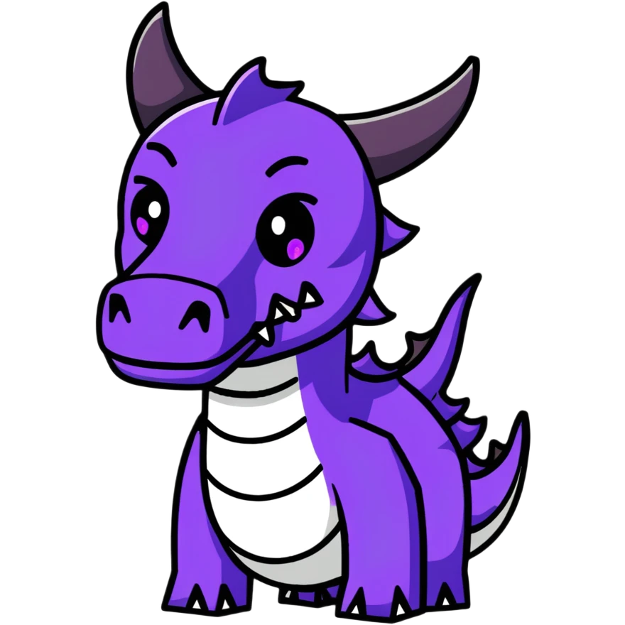 Minecraft black dragon head with purple eyes emoji