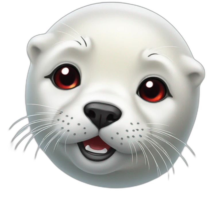 Bloody harp seal emoji