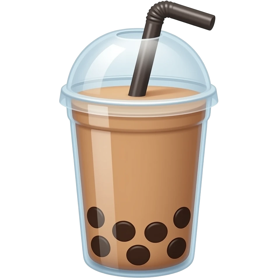 brown boba emoji