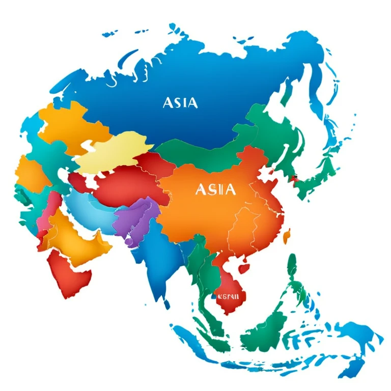a map of asia emoji