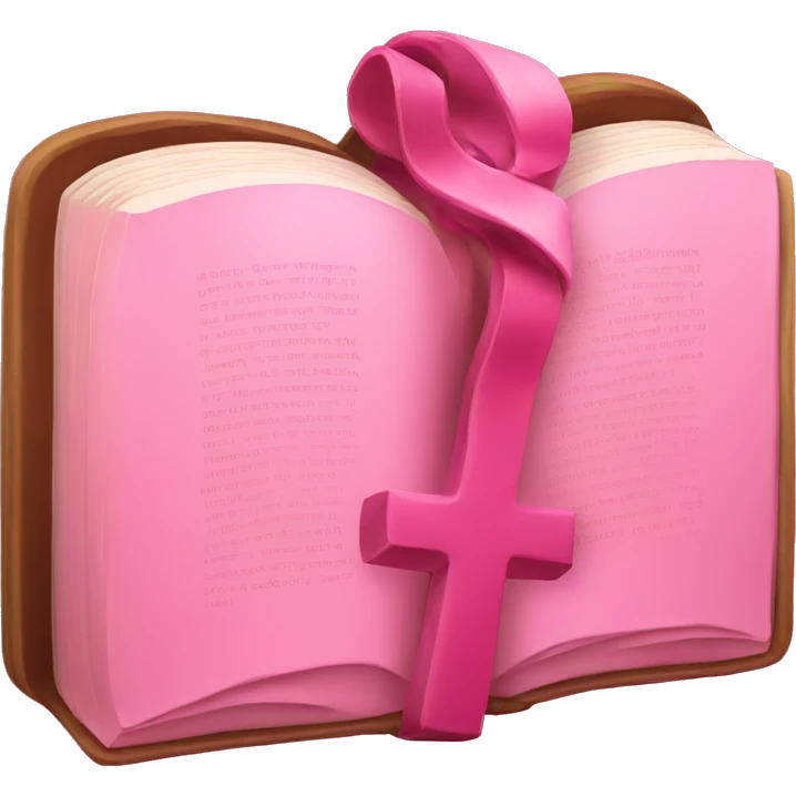 Pink bible  emoji