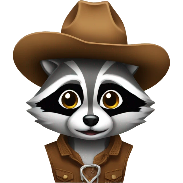raccoon cowboy emoji