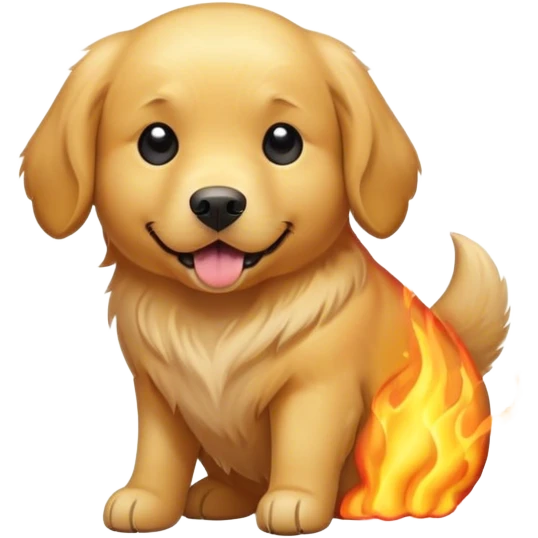 Chien en chaleur emoji