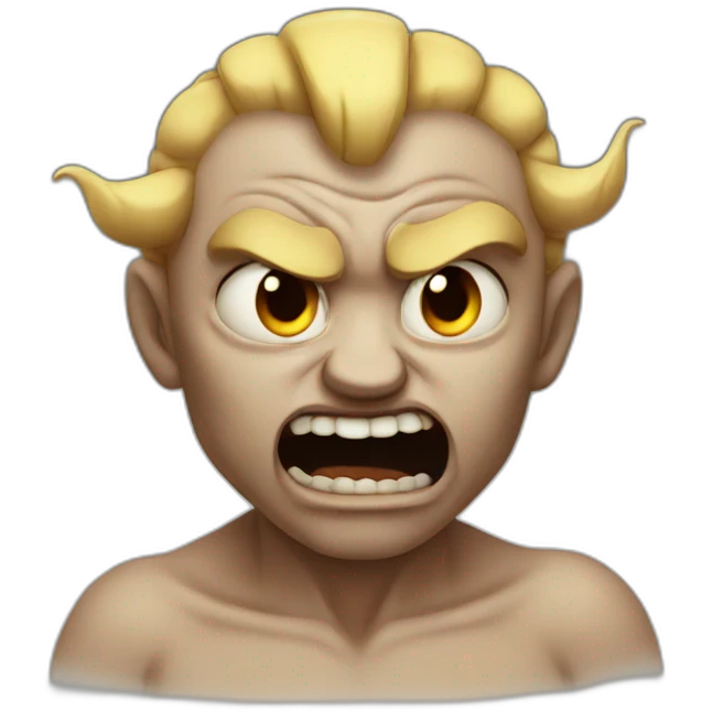 Crying demon emoji