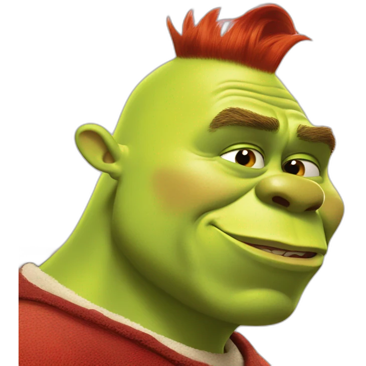 Shrek kissing flash McQueen emoji