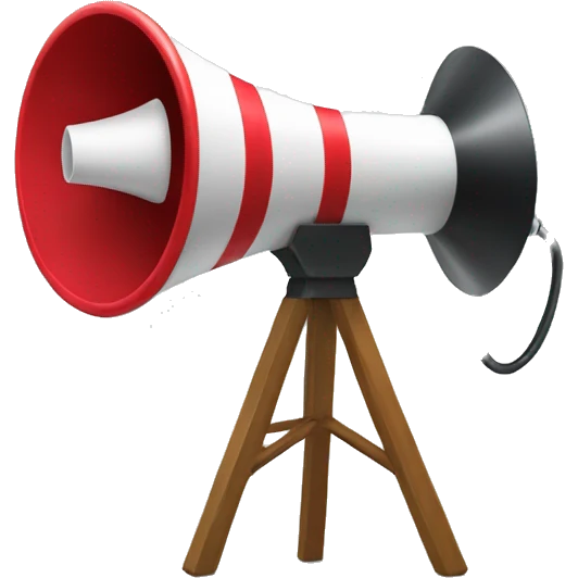 a do not disturb symbol with a megaphone behind it emoji