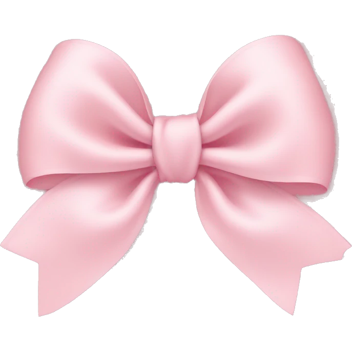 light pink bow on light pink bow emoji