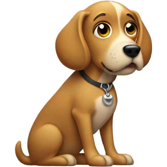 Dog on a computer emoji