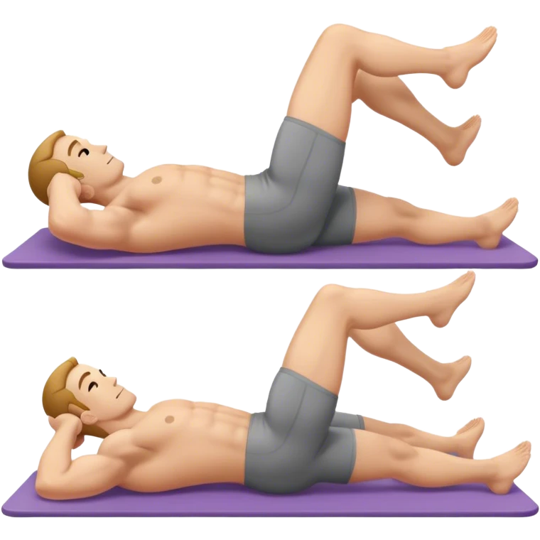 man lying-down-on-back weighted glute-bridges emoji