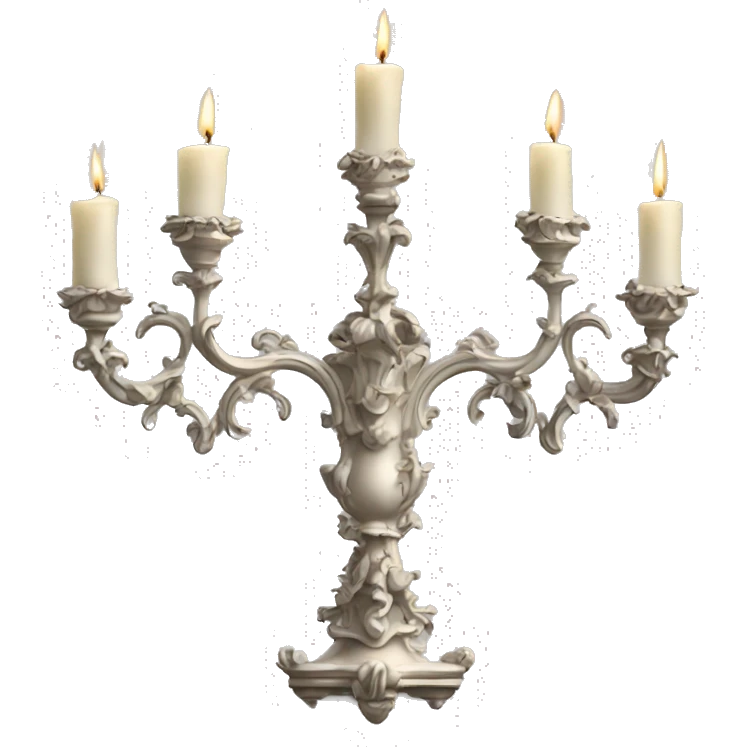 Rococo candelabra  emoji