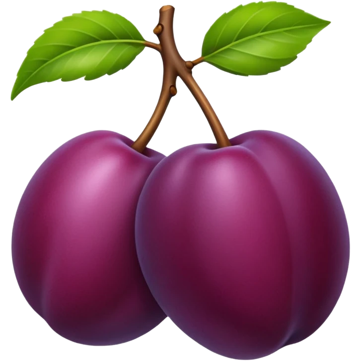 Plum emoji