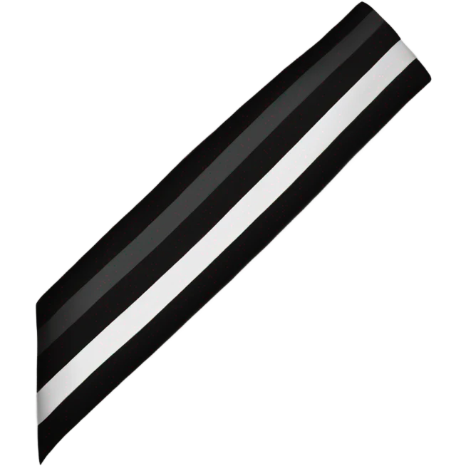 Thin silver line flag  emoji