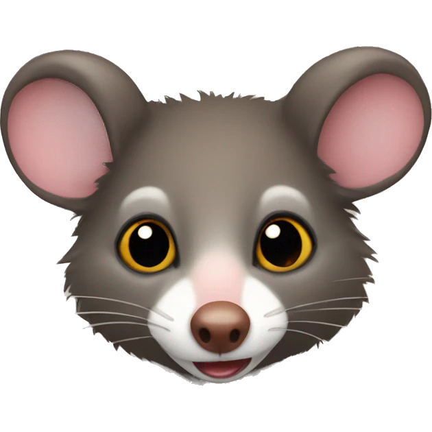 possum brown hearts  emoji