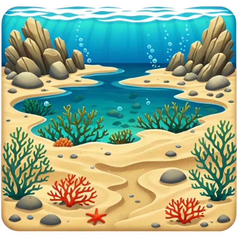 horizontal sea floor emoji