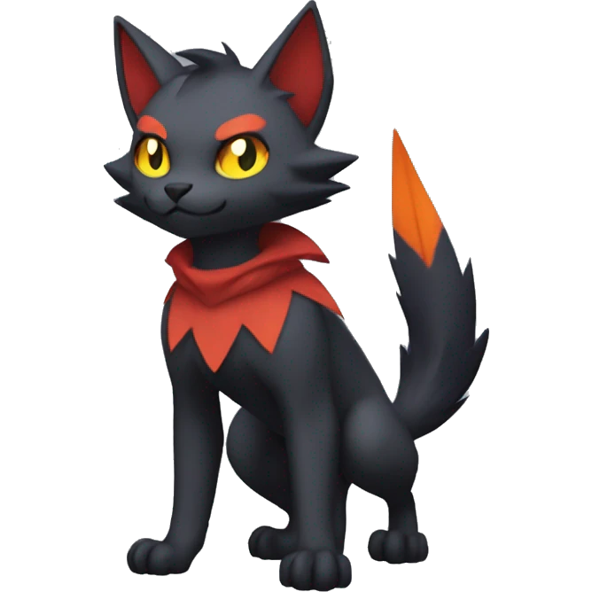 Torracat-Zoroark-Litten-Zorua-bat-cat full body emoji