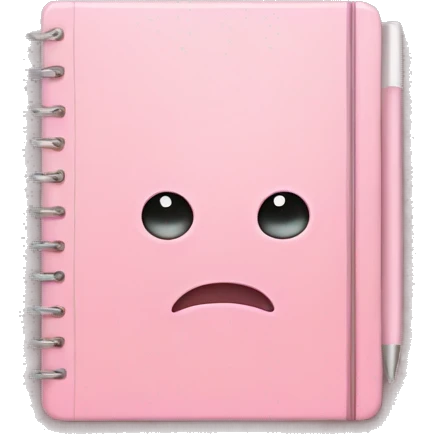 Light pink notebook  emoji