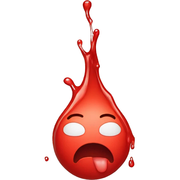 red drip emoji