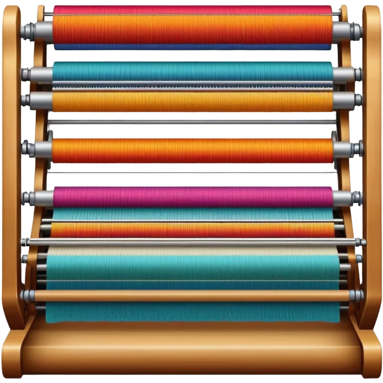 jacquard loom weaving complex fabric emoji