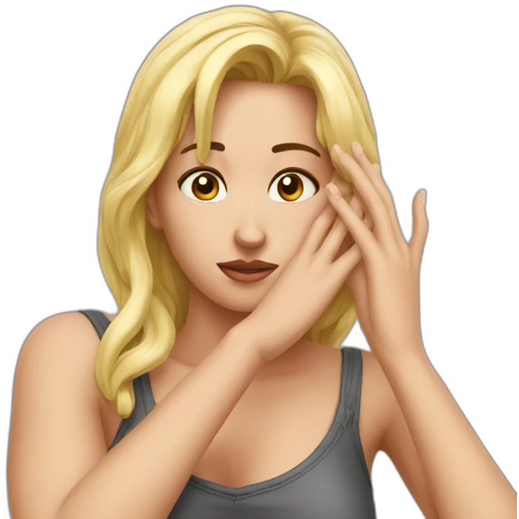 facepalm-girl-sexy emoji