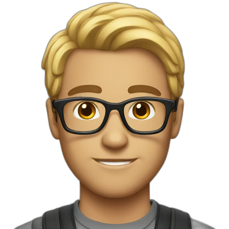 Millennial nerd emoji