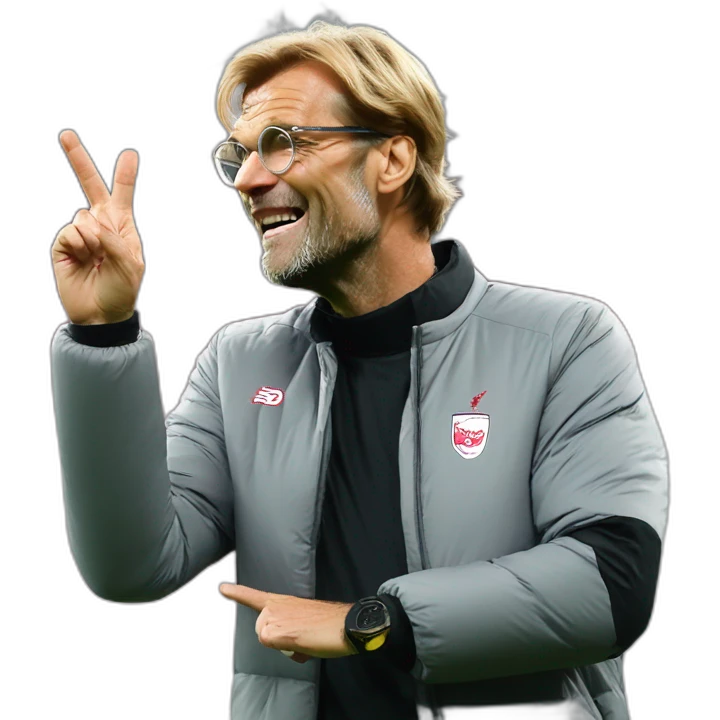 jurgen Klopp is doing "chef's kiss" gesture emoji
