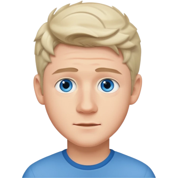 Niall Horan with blue eyes emoji
