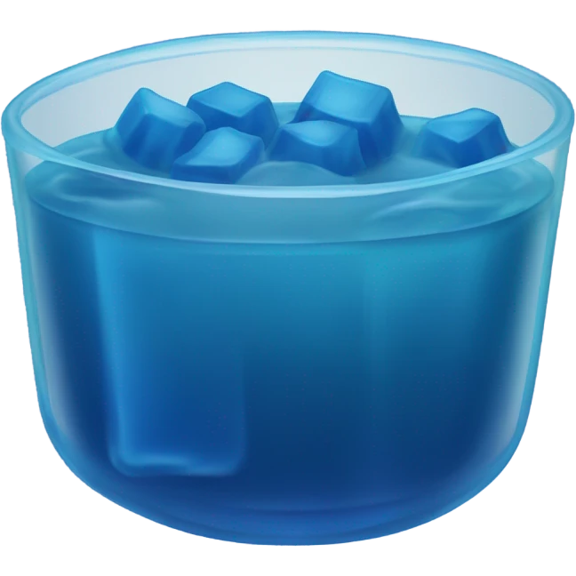 Blue jello emoji